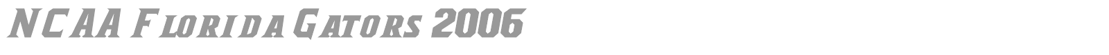 NCAA Florida Gators 2006 font preview